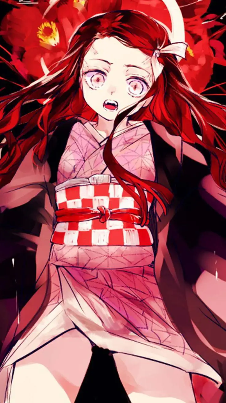 ai character: Random Nezuko one background