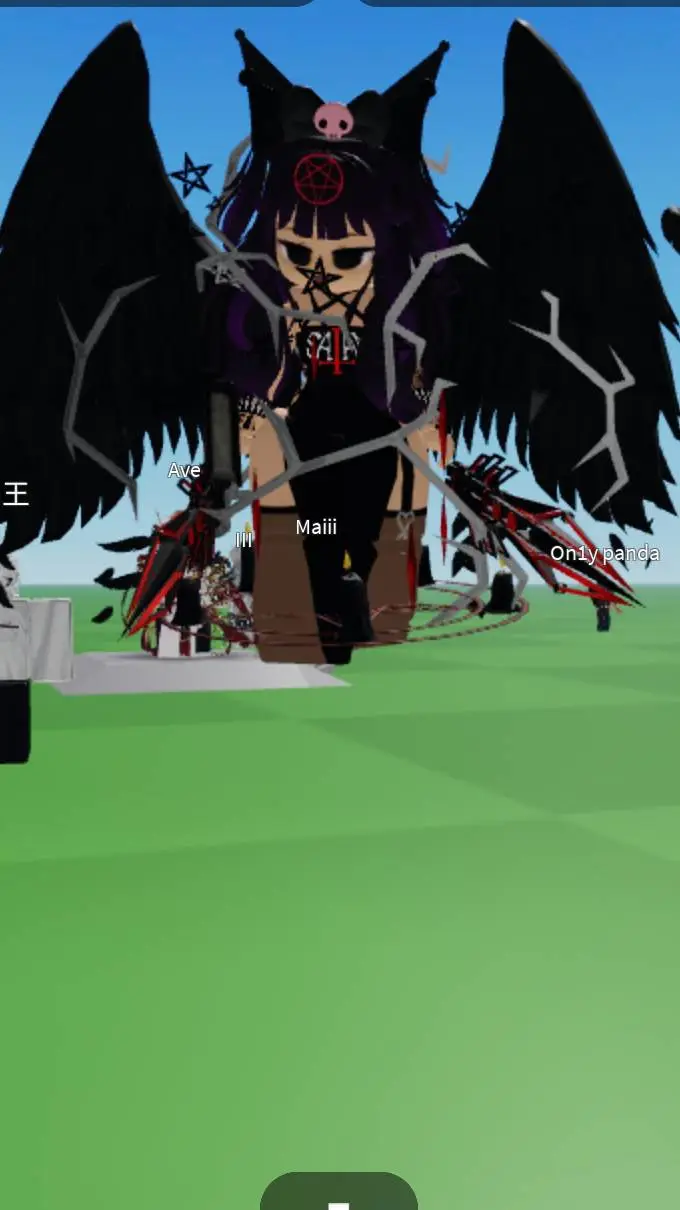 ai character: gf kuromi evil background