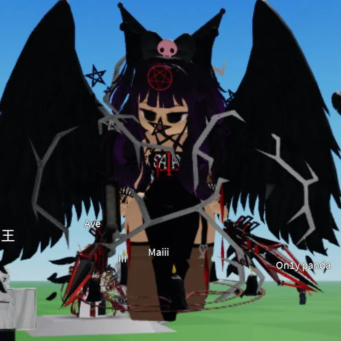 chat with ai character: gf kuromi evil