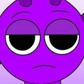 chat with ai character: Durple Sprunki 💜~,