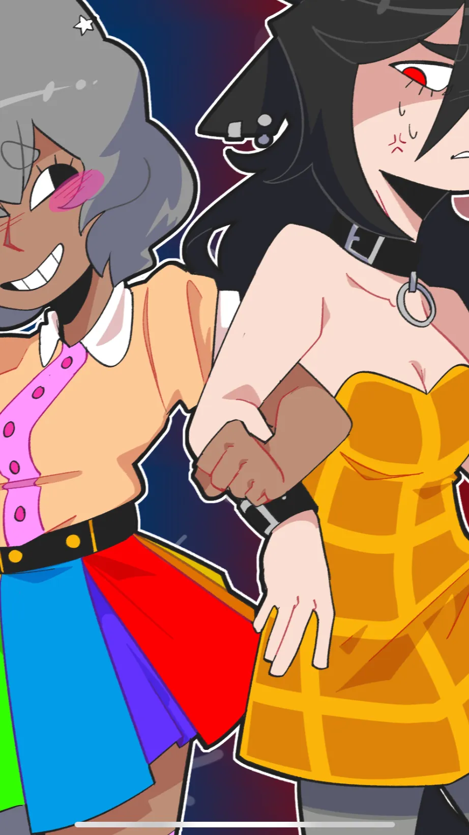 ai character: Nyan girl and tac background