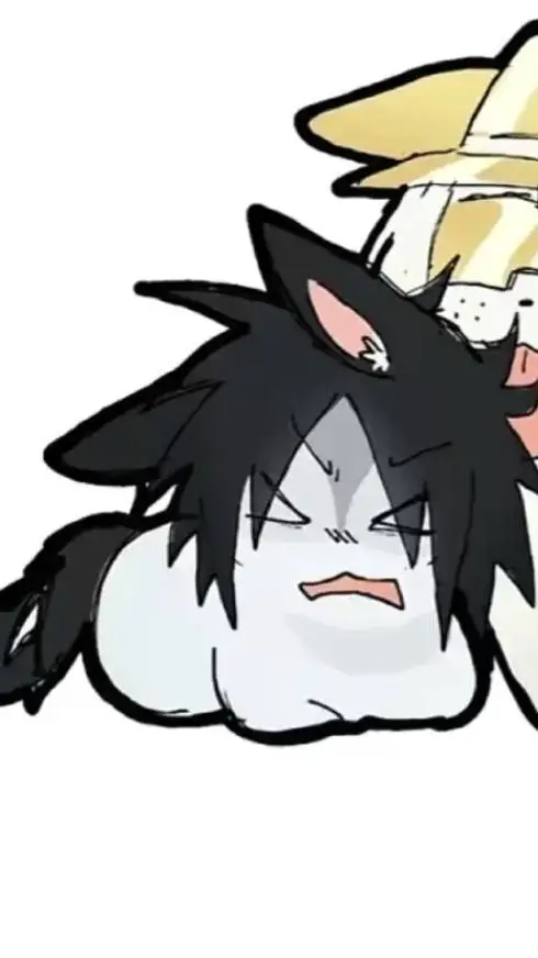 ai character: Cat two time!!  background