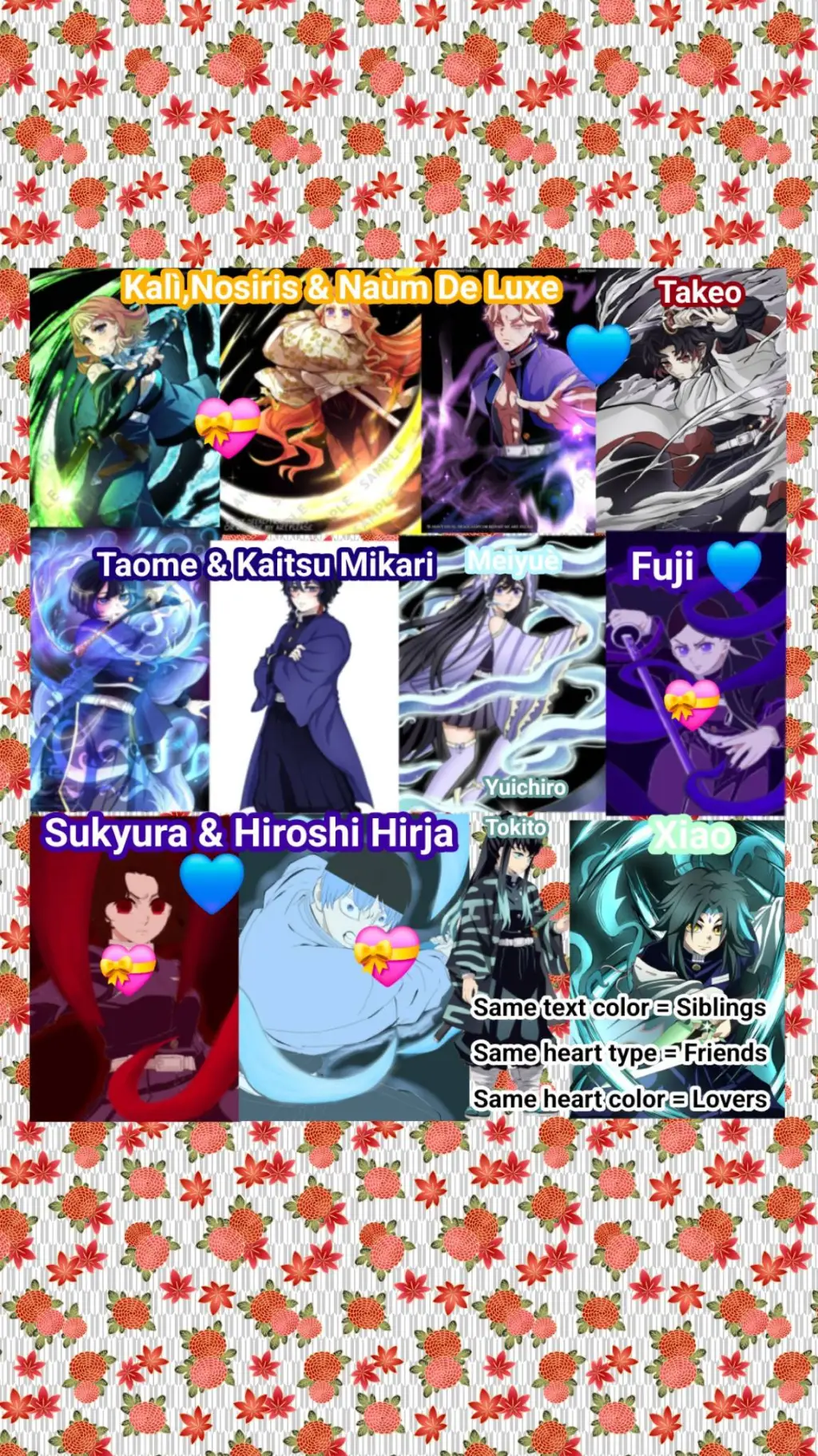 ai character: Kny ocs background