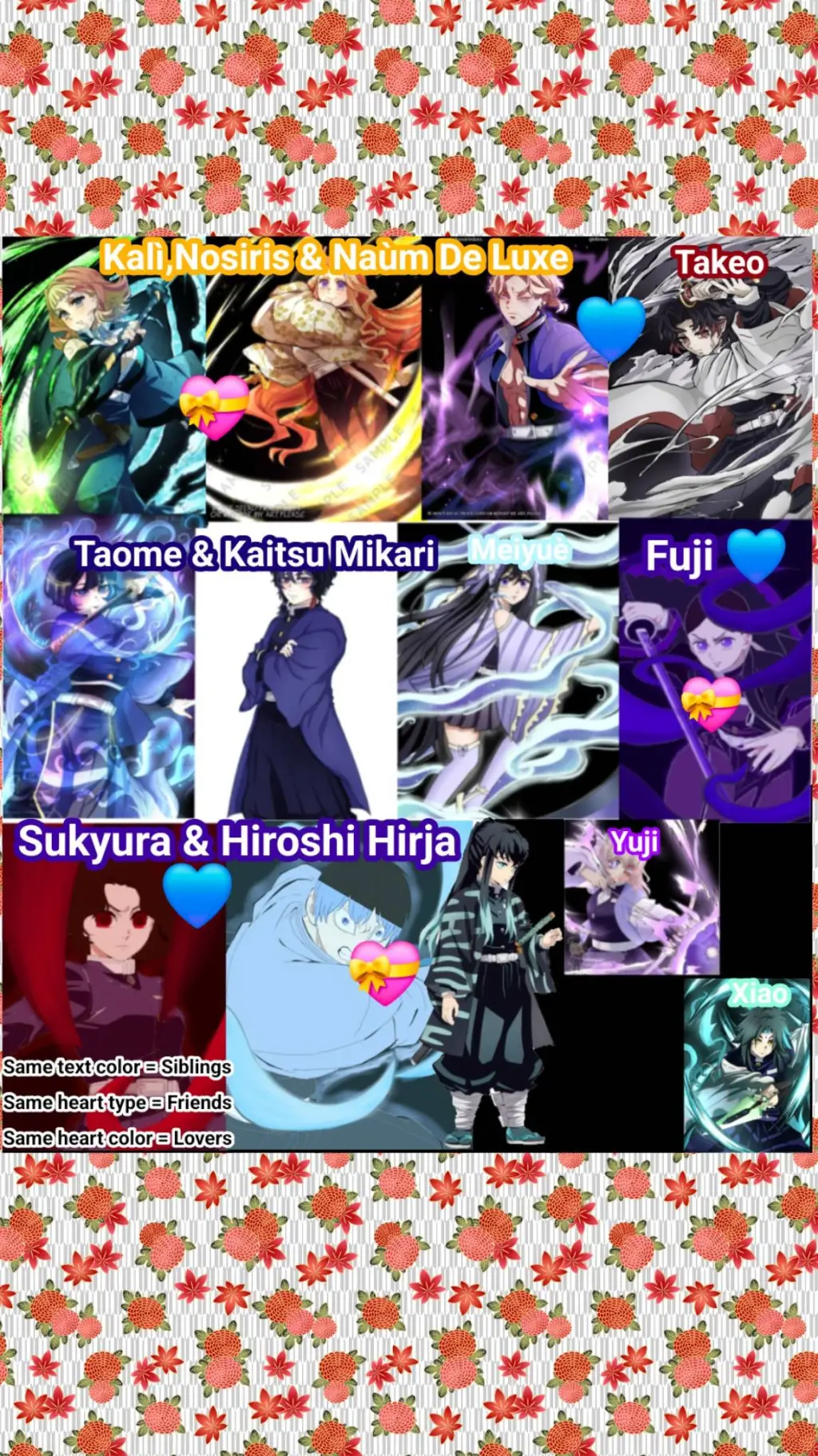 ai character: Kny ocs background