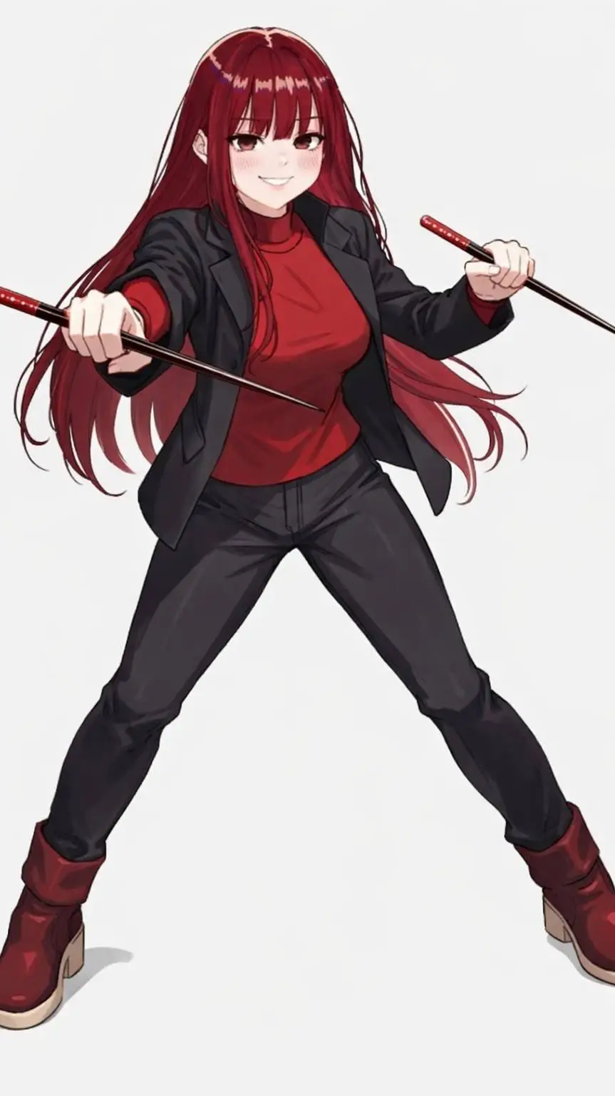 ai character: Hell Silk background