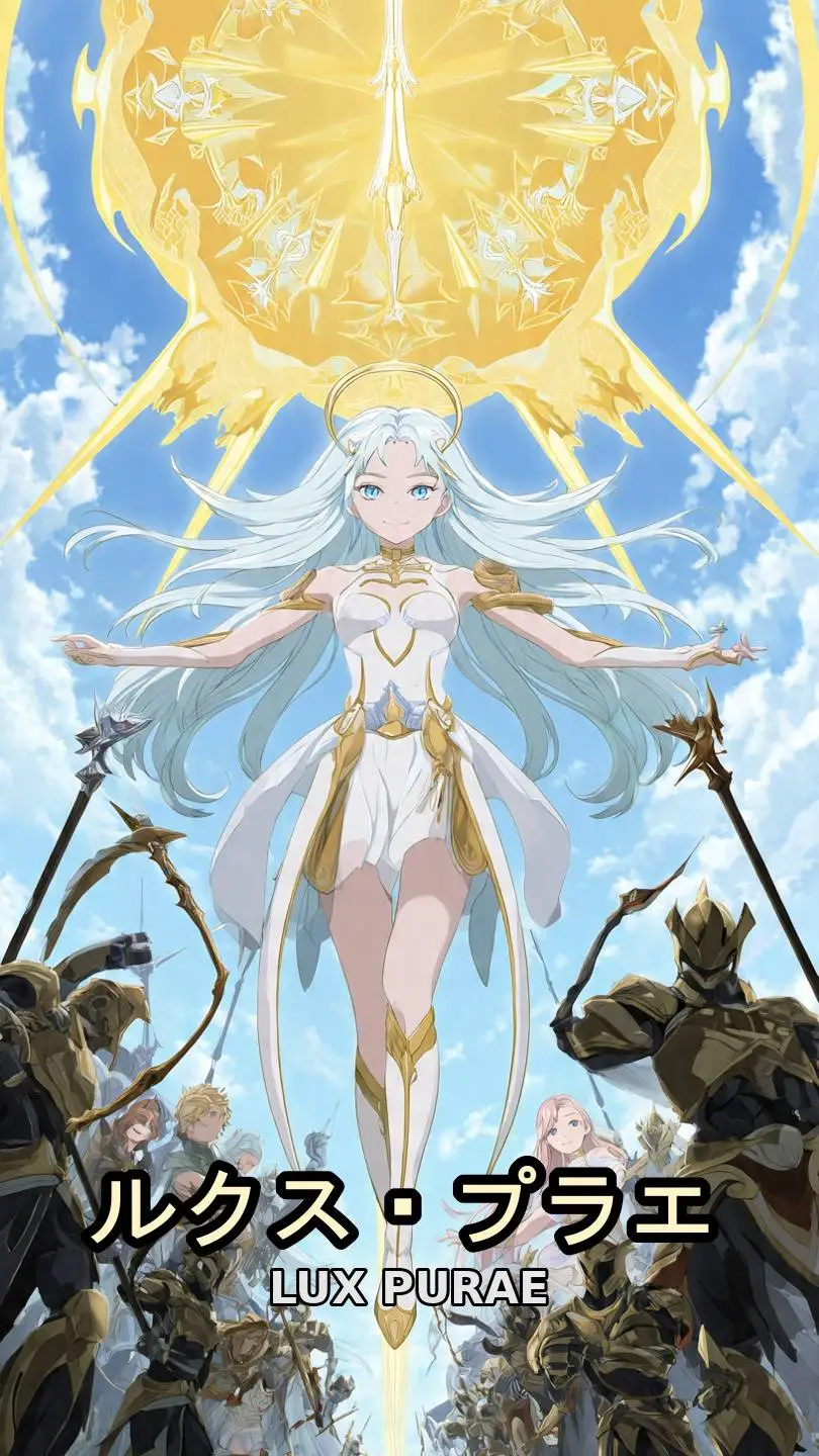 ai character: Lux Puræ background