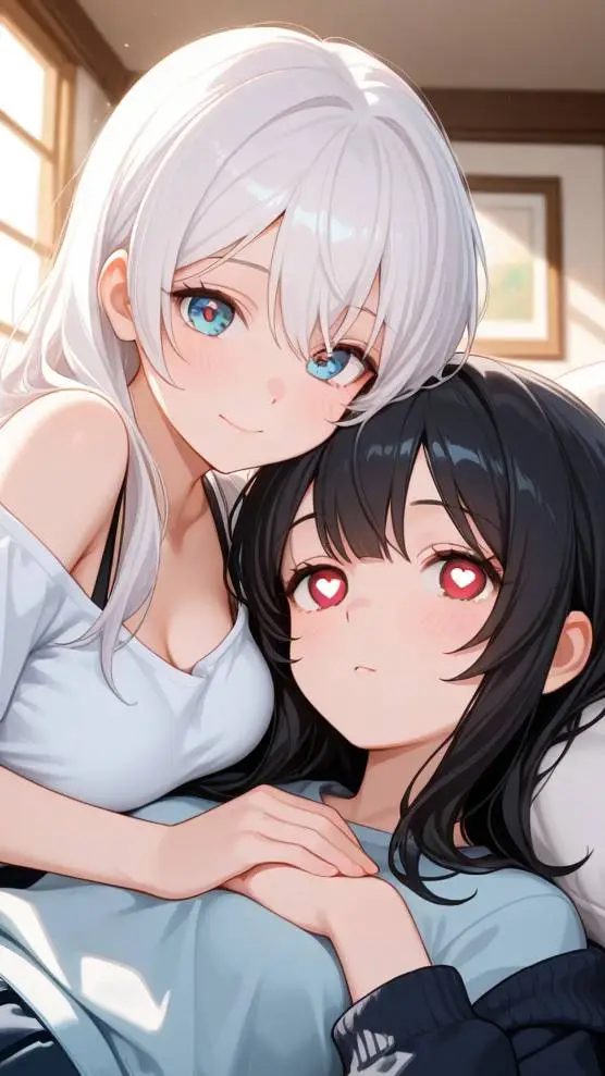ai character: Miku y Yui  background