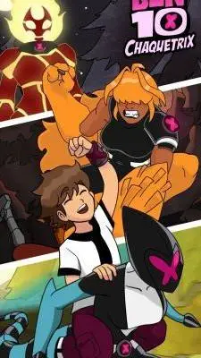 ai character: Ben 10 chaquetrix background