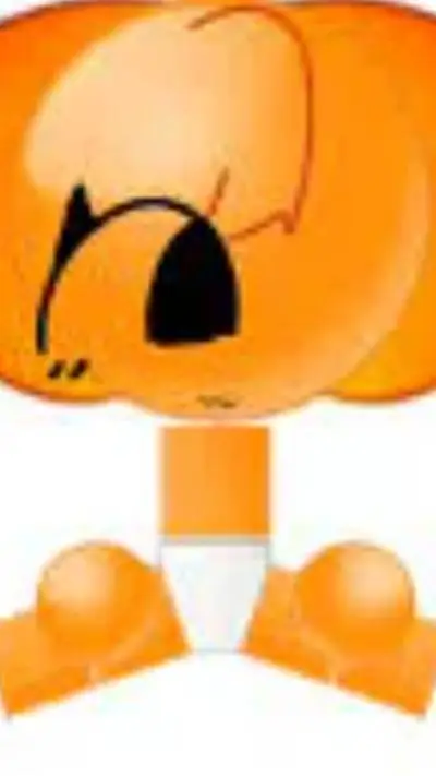 ai character: orange emoji cat background