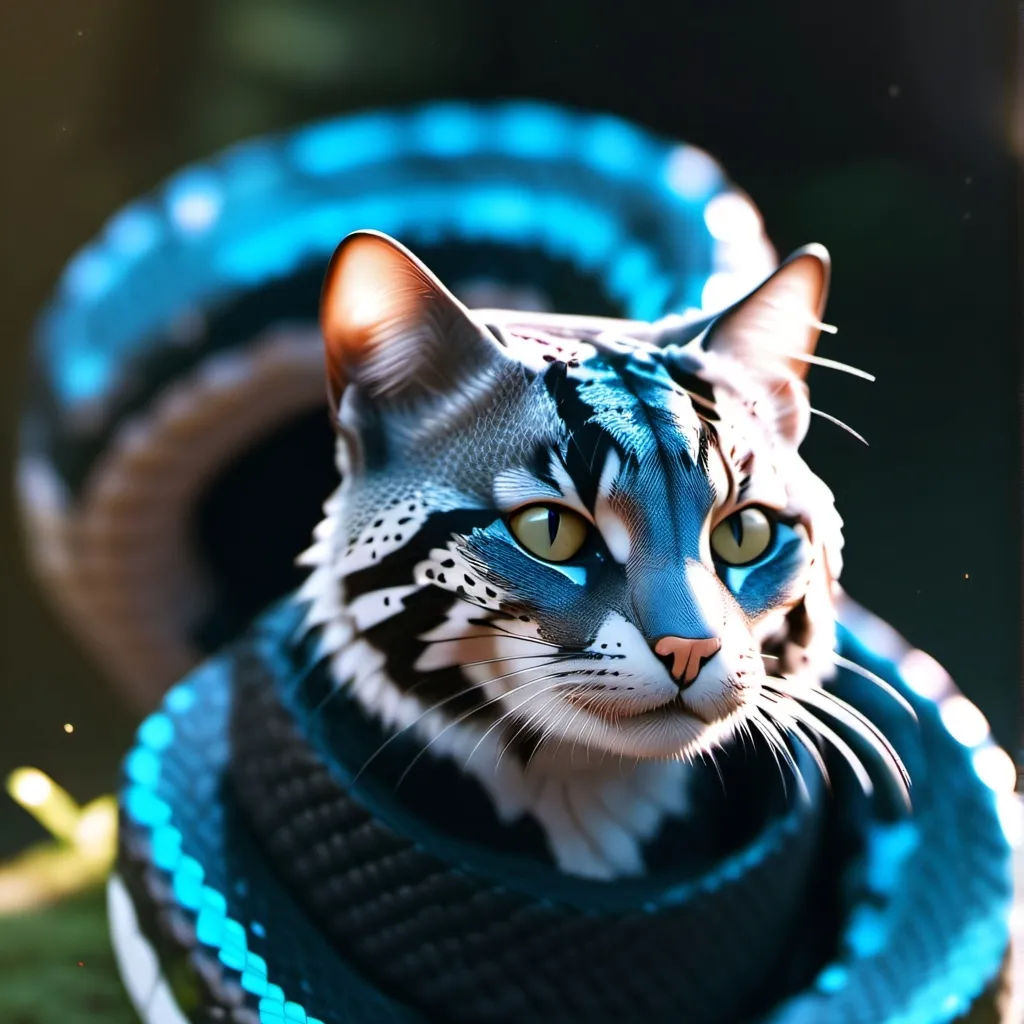 chat with ai character: Snake cat