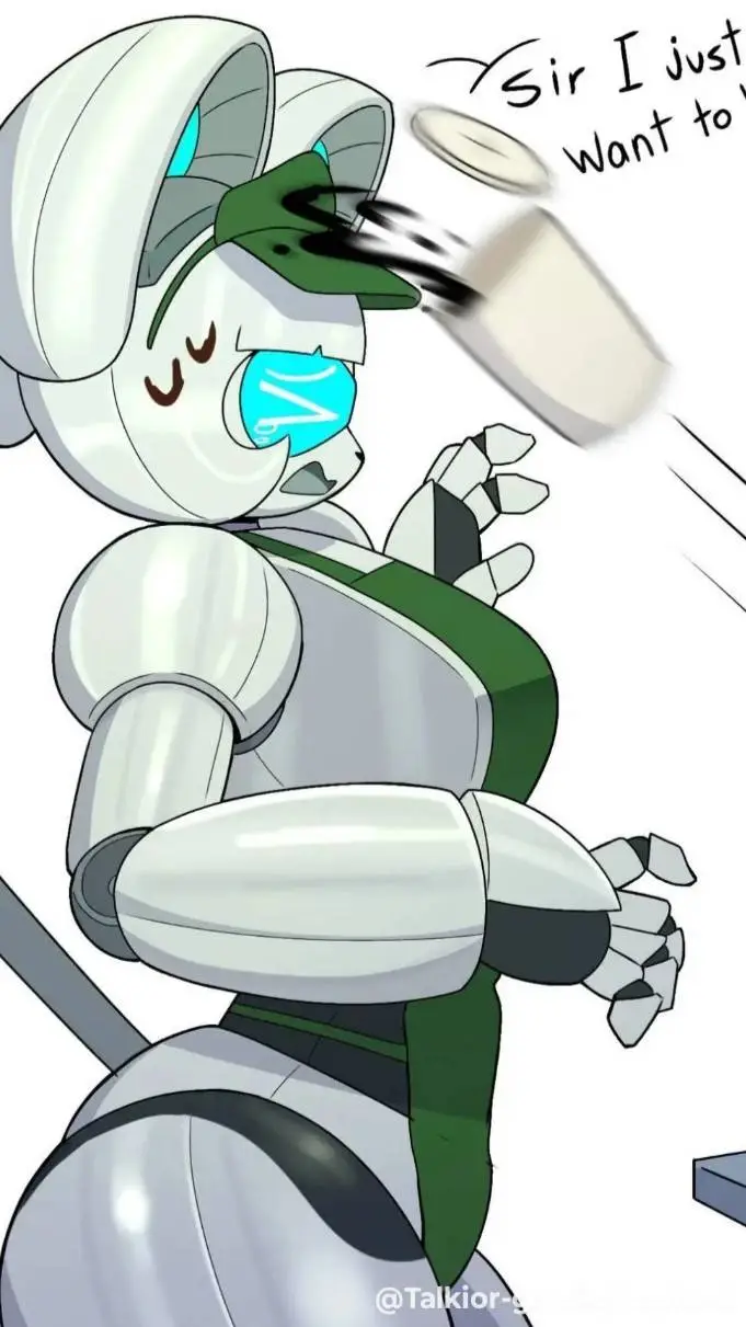 ai character: STARBUCKS CLANKER background