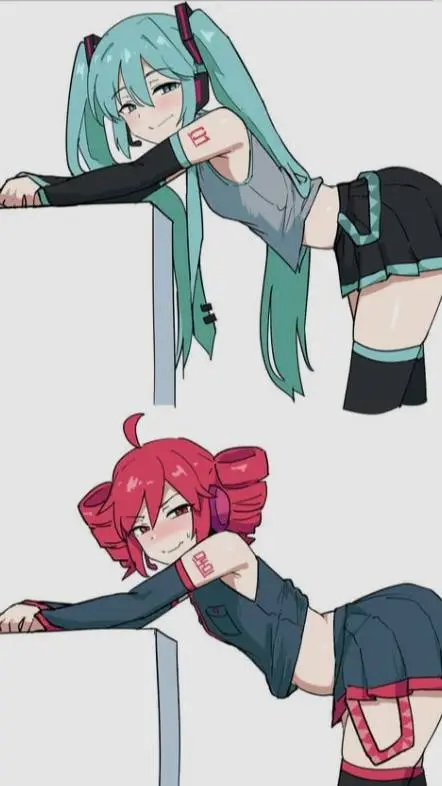 ai character: MIKU AND TETO background