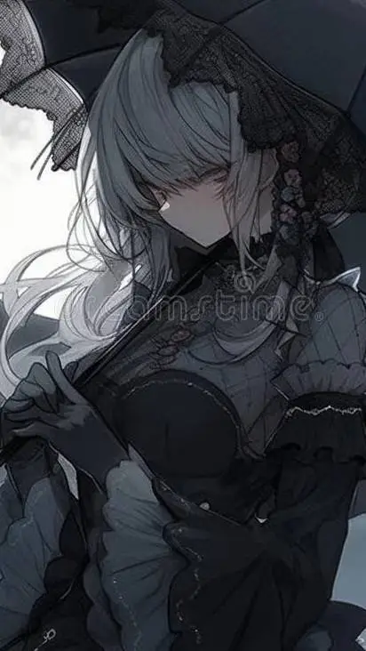 ai character: Mina gótica  background