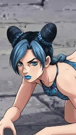 ai character: Jolyne bodyswap🩵 background