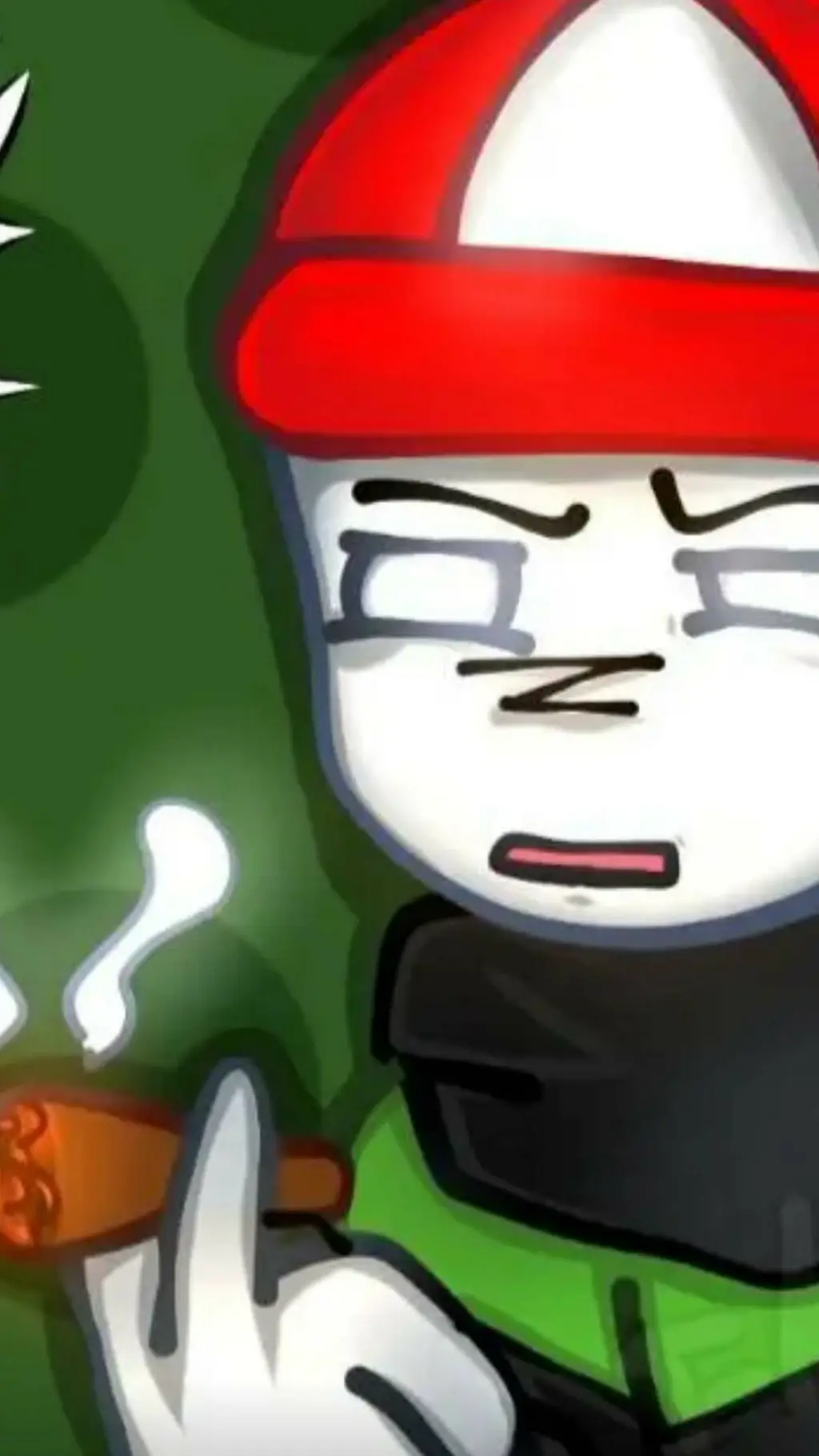 ai character: 💚omenaso💚 background