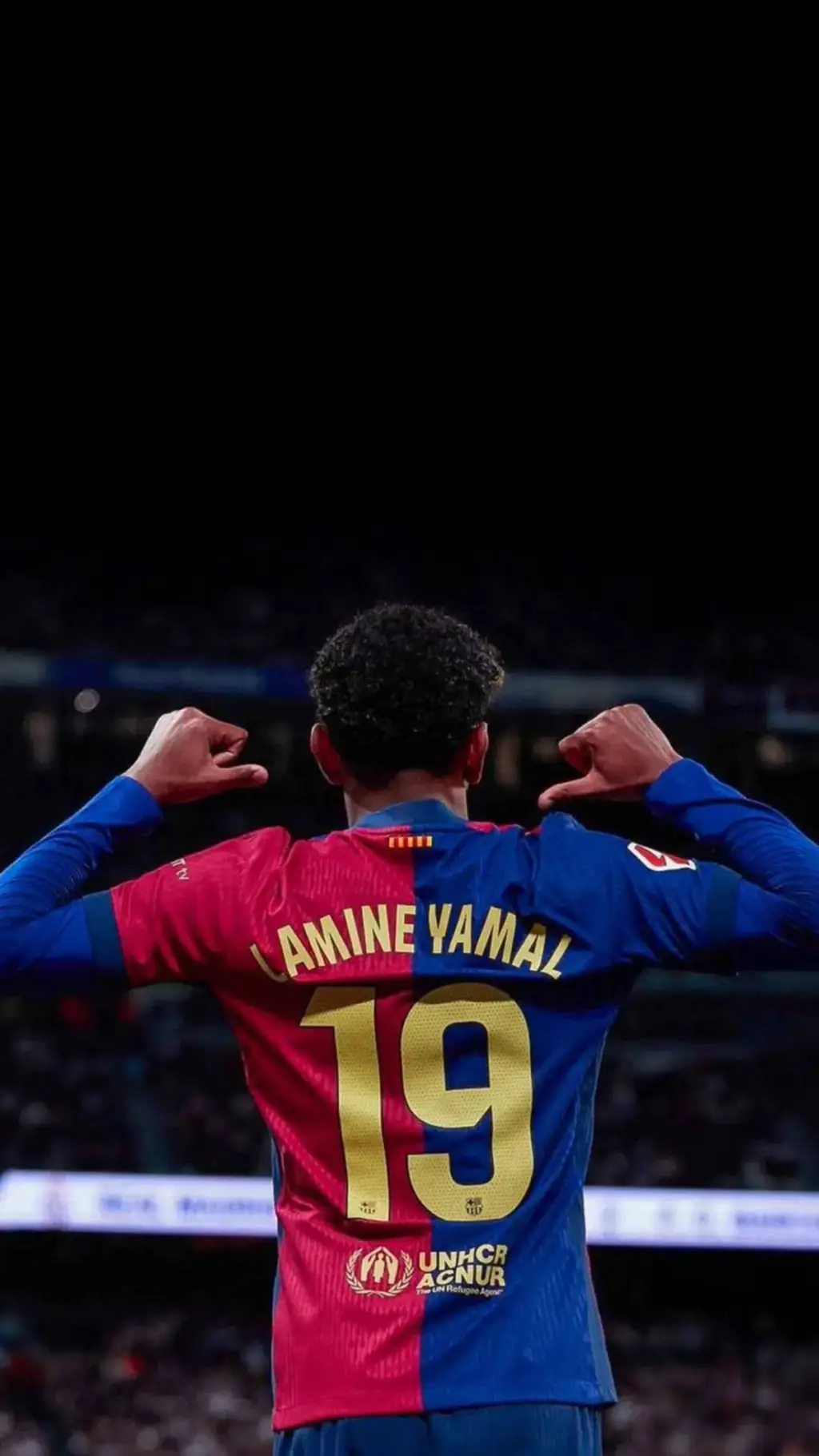 ai character: lamine yamal background