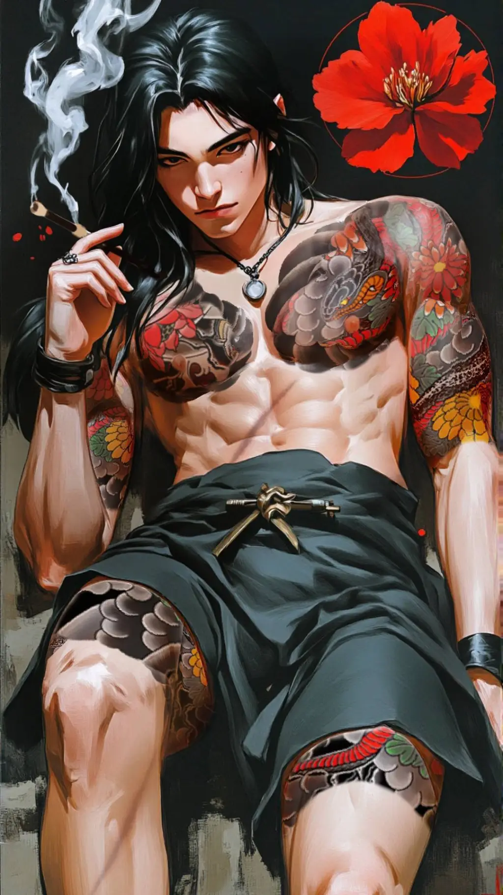 ai character: ハブ background