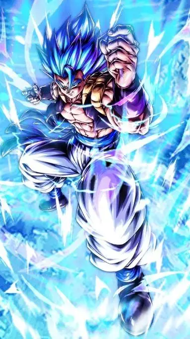 ai character: Gogeta Blue  background