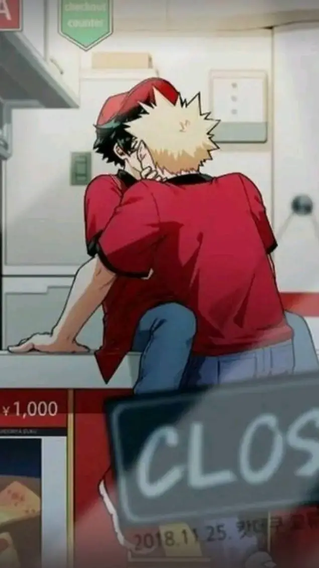 ai character: Bakudeku 💥🥦 XD  background