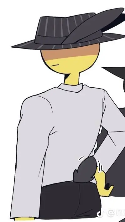 ai character: double Fedora background