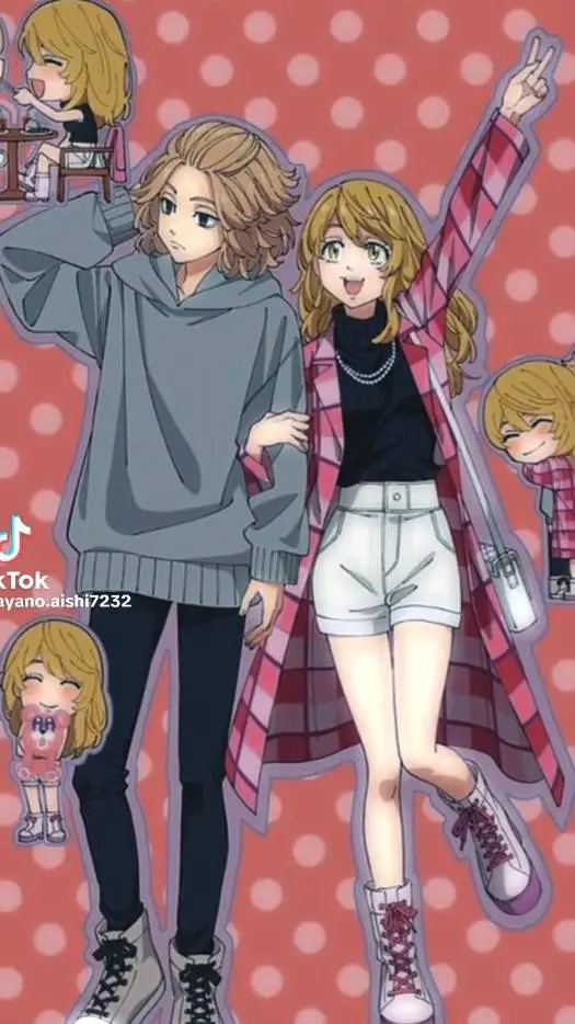 ai character: Mikey and Emma 🌸 background