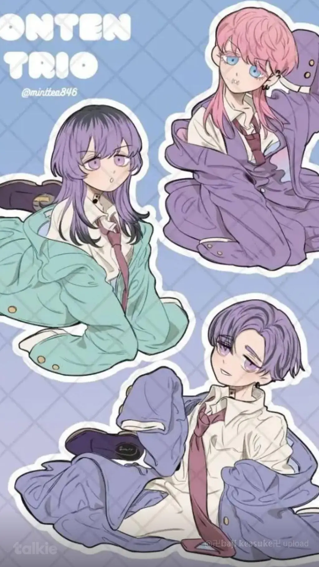 ai character: Rindou, Ran, Sanzu background