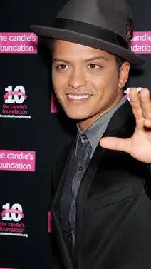 ai character: Bruno mars  background