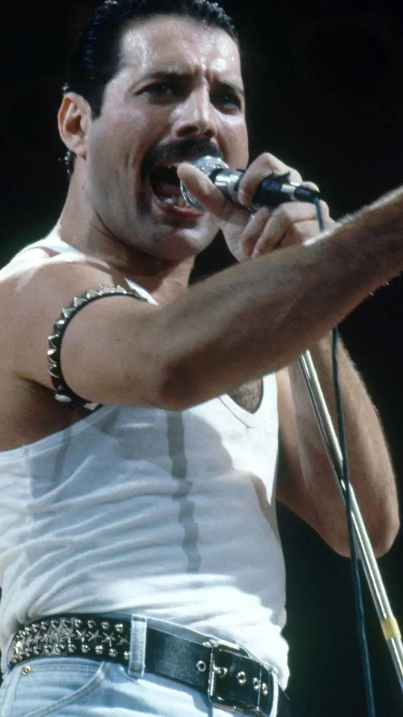 ai character: Freddie Mercury background