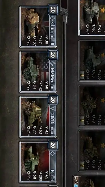 ai character: Four Starter tanks background