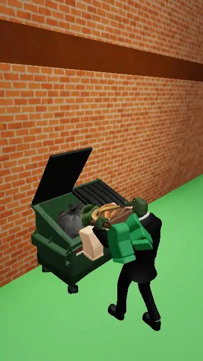 ai character: Make pizza background