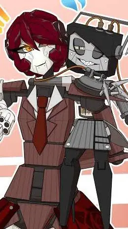 ai character: Амби и шап background