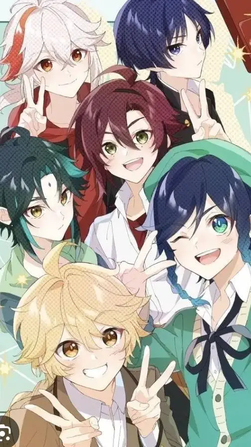 ai character: anemo boys *idol* background