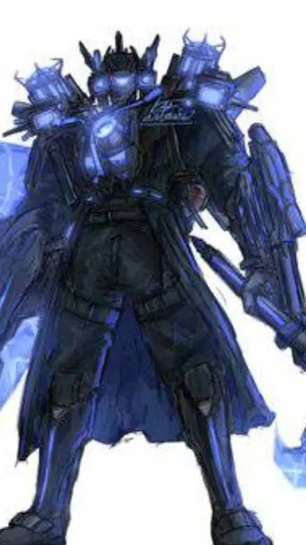 ai character: titan camera bro background