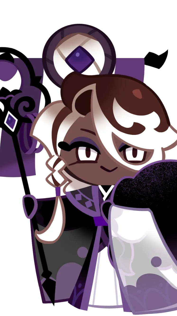 ai character: Affogato cookie background