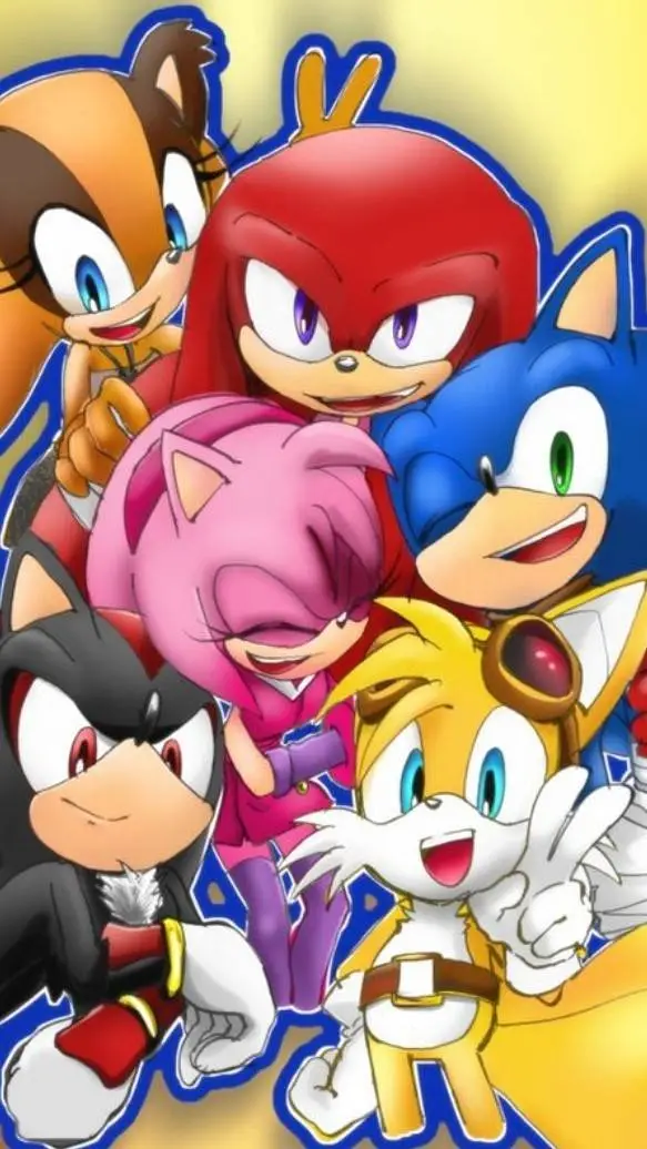 ai character: Sonic boom  background