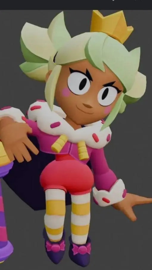 ai character: Mandy Brawl Stars background