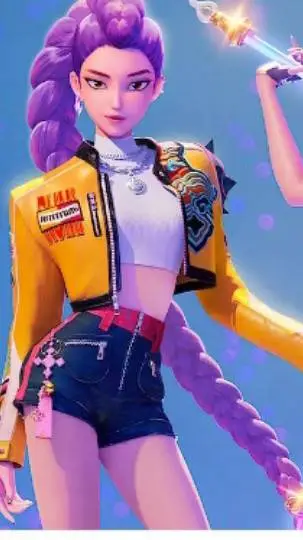 ai character: k pop demon Hunter background