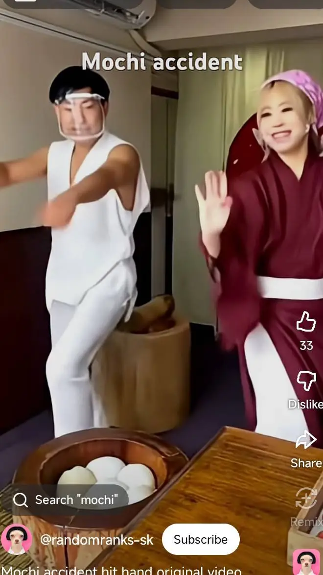 ai character: mochi shop background