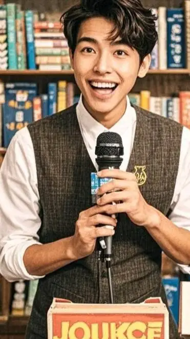 ai character: joke man background