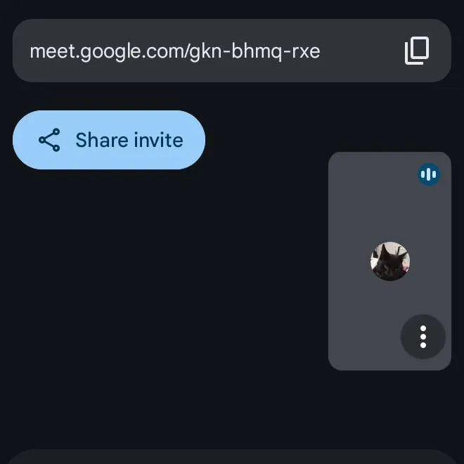 chat with ai character: Google meet