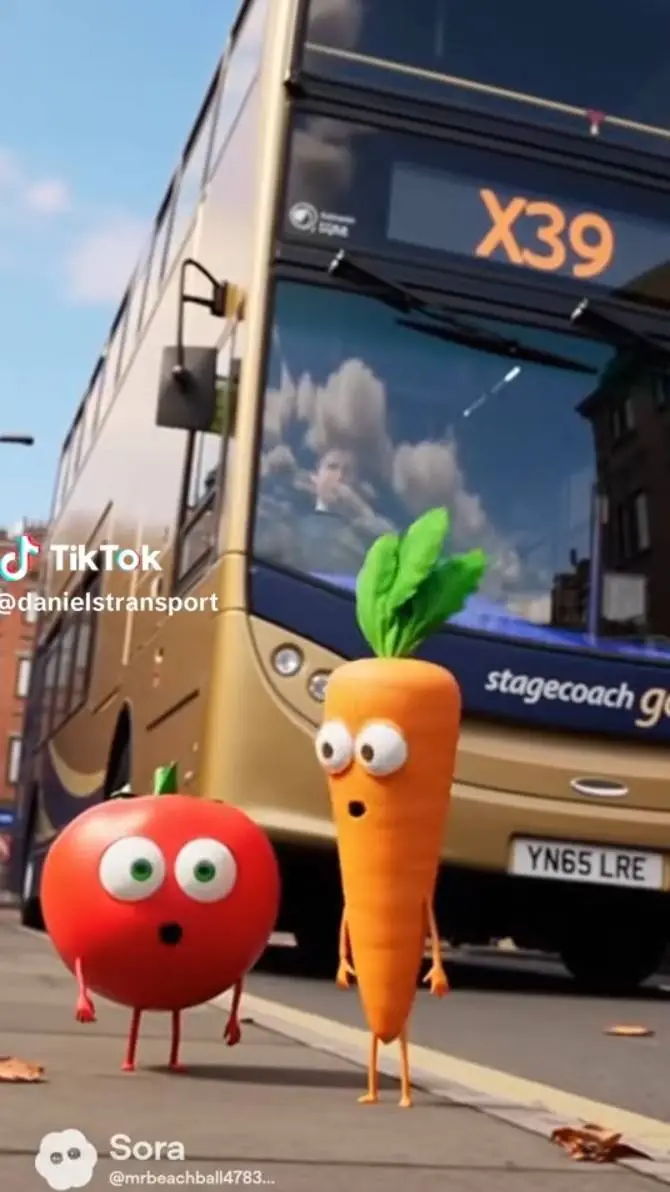 ai character: tmotto and carrot background