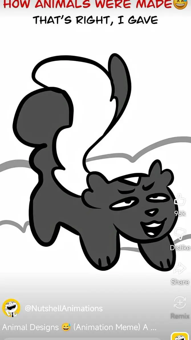 ai character: Mr skunk background