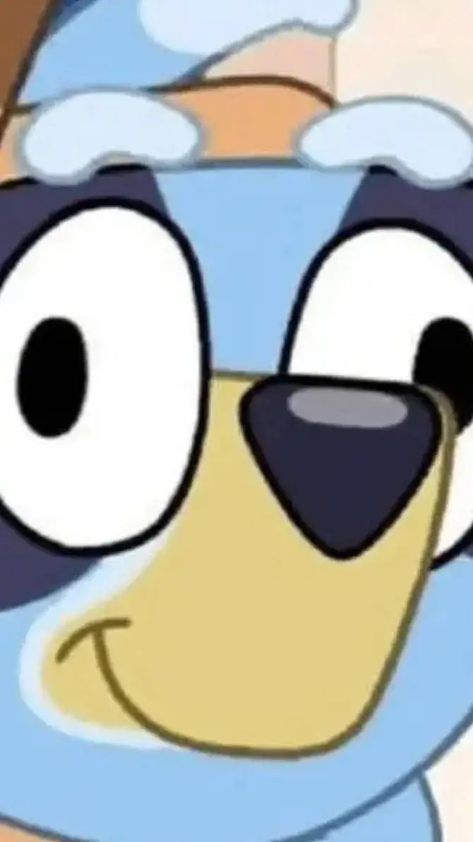 ai character: bluey background