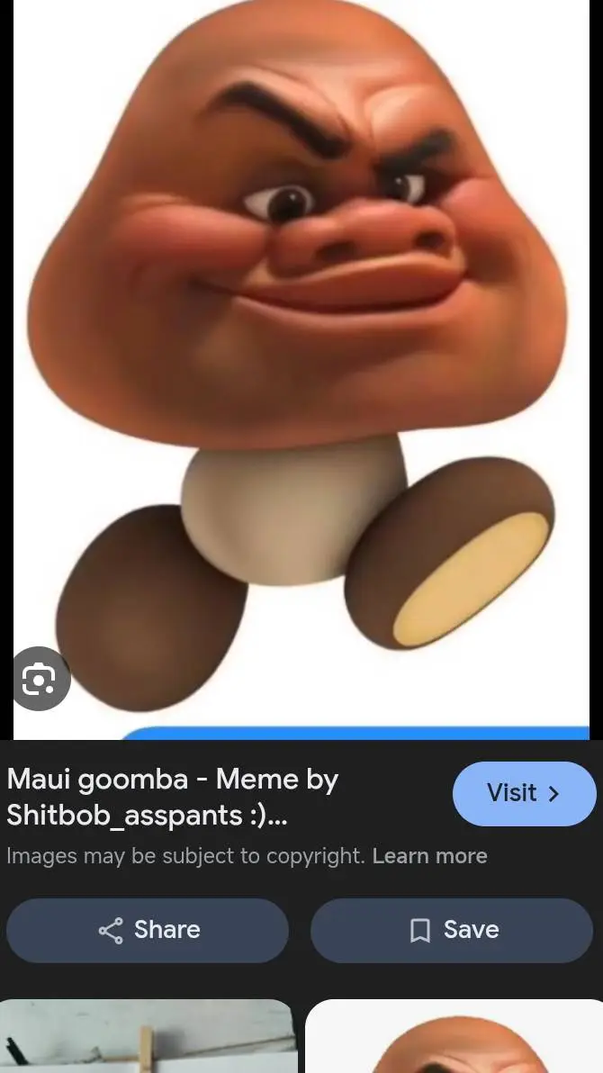 ai character: cursed goomba background