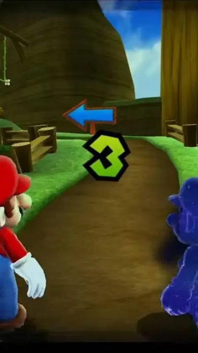 ai character: Mario vs cosmic  background