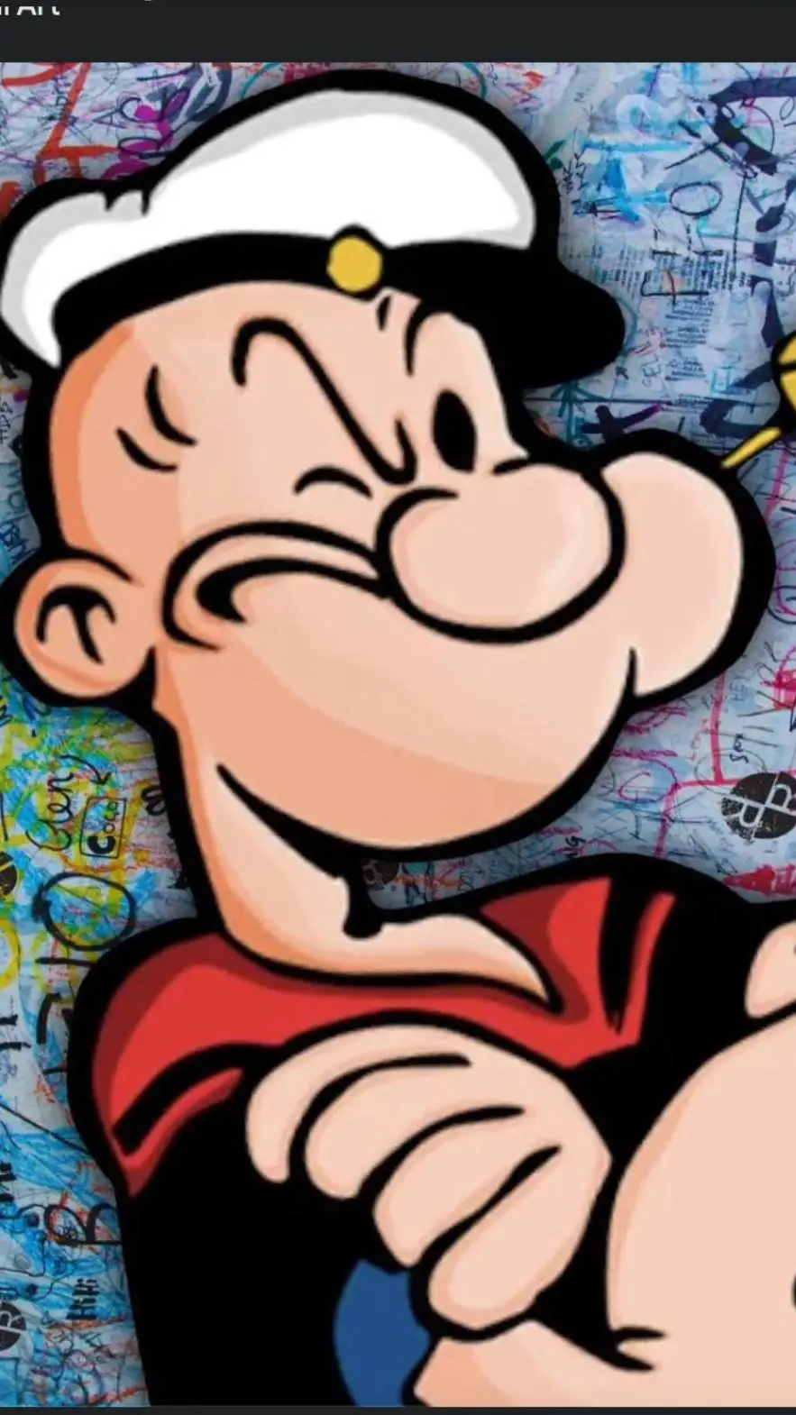 ai character: Popeye the sailer  background