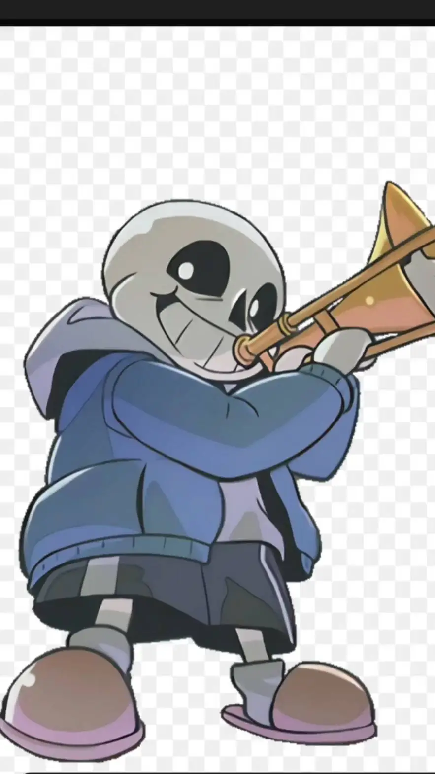 ai character: sans the skeleton background
