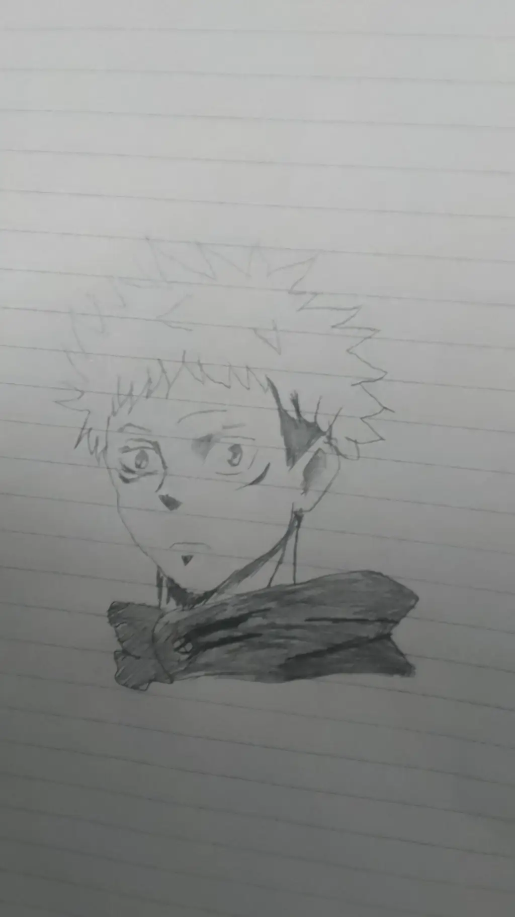 ai character: yuji itadori  background