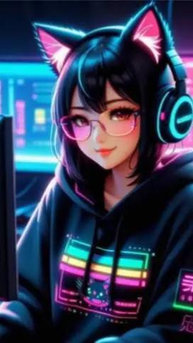 ai character: Karla tu locutora  background