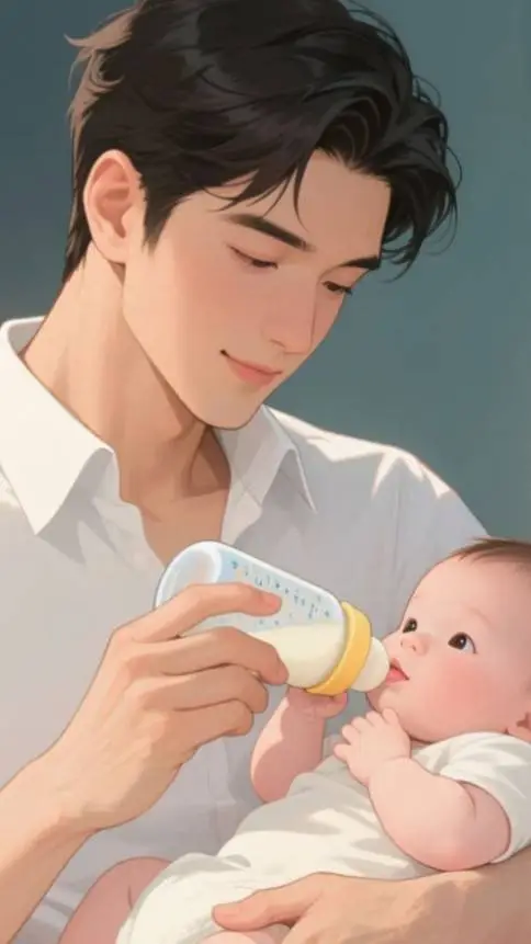 ai character: mi bebé  y  "yo" background